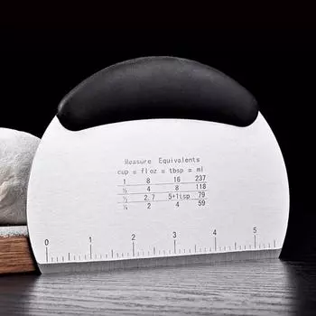 Скребок для теста, резак для теста из нержавеющей стали, полукруглый скребок для скамьи, скребок для торта, хлеба, пиццы, резак для теста, измельчитель, инструменты для выпечки