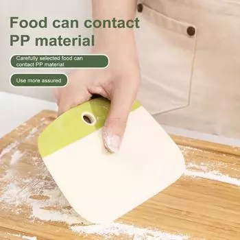 Скребок для теста с мерной шкалой, не содержащий бисфенола-А, можно мыть в посудомоечной машине, многофункциональный, кондитерский, хлеб, торт, пицца, кухонный резак, кухонные инструменты для выпечки зелёный