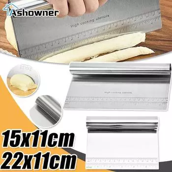 Скребок для торта из нержавеющей стали Формочки для выпечки Выпечка торта Приготовление теста Скребок для помадки Края Инструменты для самостоятельного украшения выпечки S-15x11cm