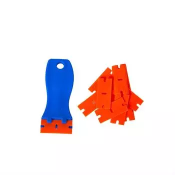 Скребок для удаления клея, многофункциональный пластиковый скребок для удаления стекла, инструмент для нанесения автомобильной пленки, кухонная лопатка для чистки чёрный