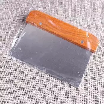 Скребок для выпечки из нержавеющей стали, трапециевидный нож для теста для кремового торта, скребок для домашнего хозяйства, кухонный инструмент для выпечки, большой нож для резки