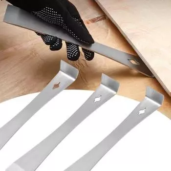 Скребок из нержавеющей стали, инструмент для удаления гвоздей, инструмент для вытягивания, скребок для улья, ручной инструмент, оборудование для пчеловодства L серебряный