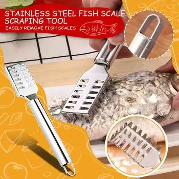 Скребок из нержавеющей стали. Кухонные принадлежности. Маленькие инструменты. Скребок для щеток. One Size