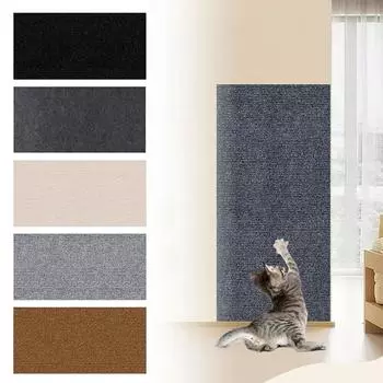 Скребок Скребок для кошек Когтеточка для аксессуаров Когтеточка Защитник для дивана Заточка когтей Самоклеящаяся ковровая башня 30x100cm темно-серого