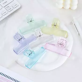 Скрепка Simplicity, прозрачная, видимая, акриловая, зажим для хранения наклеек для скрапбукинга, зажим для хранения школьных принадлежностей, милые канцелярские принадлежности