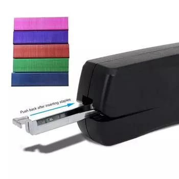 Скрепки зеленого цвета Yousheng 3000 сменные для настольного степлера 1000 шт. в упаковке, всего 3 шт. в упаковке, офисные скобы, школьные переплетные скобы синий