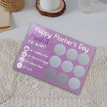 Скретч-карта ко Дню матери, подарки для мамы, украшение, поздравление
