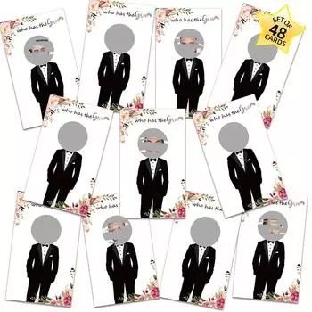 Скретч-карты для вечеринки жениха, веселая игра-угадайка на свадьбу для мальчишников и помолвки, кто жених