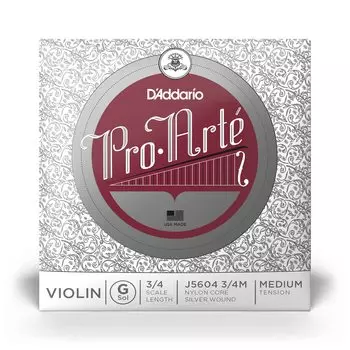 Скрипичная струна G струна J5604 Среднее натяжение D Addario Pro/Arte 3/4M []