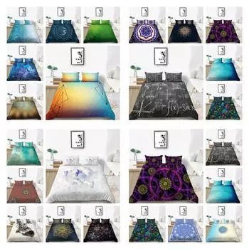 Скрипы, комплект постельного белья, мягкий домашний текстиль, постельное белье, постельное белье размера «queen-size», постельные принадлежности для мальчиков и девочек-подростков, 3D пододеяльники UK Single 135x200cm