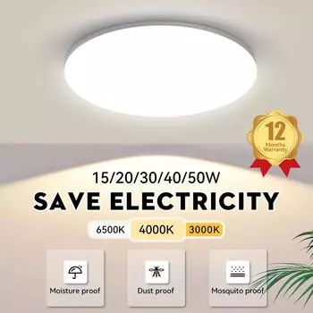 Скромный потолочный светильник LED 220 В для гостиной, люстра, небольшой яркий домашний светильник, верхний светильник для прохода, коридорное освещение, потолочный светодиодный светильник Circular 15W 1pcs&Warm White белый