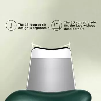 Скруббер для кожи лица, шпатель для лица, отшелушивающий инструмент, инструмент для глубокого очищения, средство для удаления угрей, очиститель пор, шпатель для кожи тела, инструмент для ухода за кожей зелёный