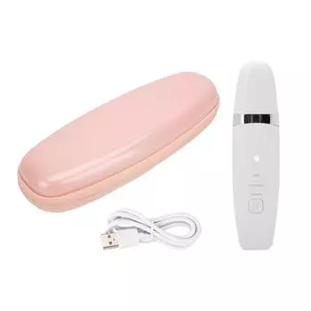 Скруббер для кожи Ультразвуковой перезаряжаемый очиститель пор Удаление черных точек Шпатель для лифтинга лица