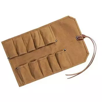 Скрутка для инструментов Сверхпрочный Вощеный Холст Маленькая Сумка для Инструментов Подсумок для Инструментов для Стамесок Молоток Долота Карманная Сумка для Хранения Аксессуар для Инструментов