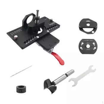 Скрытая дверная петля кондуктор направляющие для сверления локаторы 35 мм алюминиевый сплав с деревообрабатывающими инструментами для петель