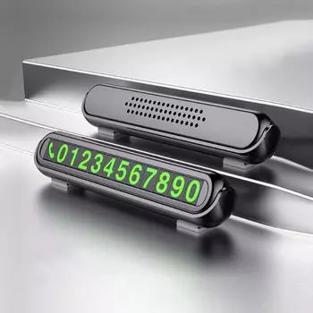 Скрытая карта временной парковки автомобиля, наклейка с номером телефона автомобиля, светящаяся табличка, декор интерьера, автомобильные аксессуары чёрный