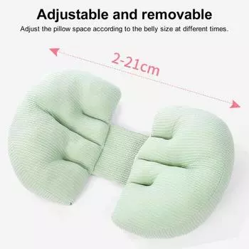 Скрытая молния Поясничная подушка для беременных Двусторонняя регулировка моды Беременные женщины спят боком U-образный серый