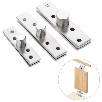 Скрытая вращающаяся на 360 градусов вверх и вниз дверная петля ось вращения фиксатор вала фурнитура аксессуары S серебряный