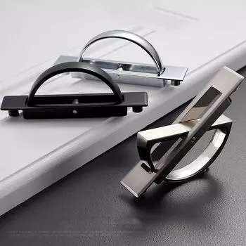 Скрытые дверные ручки с татами, утопленные ручки из цинкового сплава, напольные ручки для шкафа серебряный