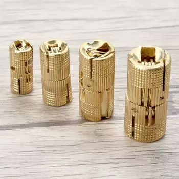 Скрытые медные латунные цилиндрические мебельные петли бочкообразная петля петля для шкафа дверные петли 12MM