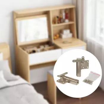 Скрытые петли для туалетного столика, шкаф, простая установка, практичная мебель для туалетного столика