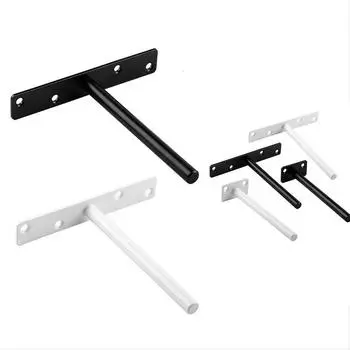 Мебельная металлическая невидимая скрытая слойная поддержка доски, настенная фурнитура, поддержка полки, железный подвесной кронштейн 50mm*153mm белый