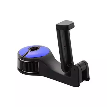 Скрытый крючок для автомобильного подголовника Wiwilys 2 в 1, крючки для автомобильных сидений 2 в 1 с держателем для телефона One Size серебряный