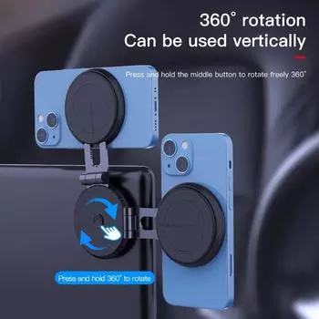 Скрытый магнитный автомобильный держатель для телефона Tesla Model Y 3, вращающийся на 360 градусов, магнитное крепление для мобильного телефона для аксессуаров Tesla белый