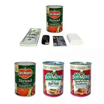 Скрытый сейф, отсек для отвлечения внимания, безопасные банки с едой, тайник, контейнер для сокрытия информации 7.5*7.5*11cm