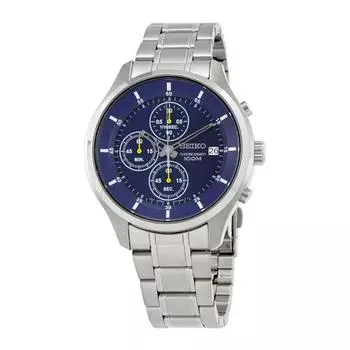 SKS537P1 Seiko Neo Sports Chronograph Blue Мужской Аналоговый Бизнес Кварцевый Доставка за границу Seiko