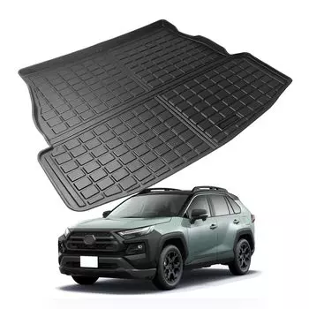 SKTU Коврик для багажа Toyota RAV4 5th складной багажник водонепроницаемый багажный царапина пятно черный [для поколения] коврик, простыня, коврик, устойчивый, водонепроницаемый, чёрный