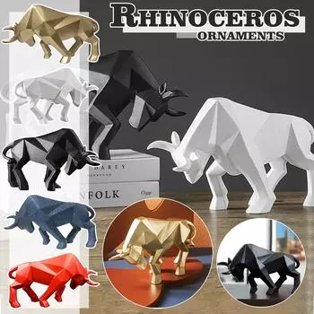 Скульптура «Бой быков» для дома, гостиной, офиса, статуи, украшение для рабочего стола. Оживите свою домашнюю обстановку с помощью скульптуры «Бой быков»! One Size чёрный