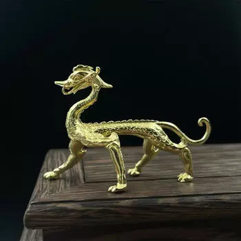 Скульптура Чайный питомец для домашнего декора Dark Gold