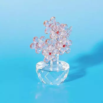 Скульптура «Цветок сливы» Стеклянная Портативная Креативная Декоративная Цветочная Статуэтка