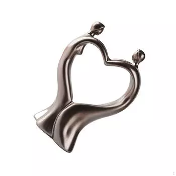 Скульптура для пары, статуэтка из смолы, романтическая абстрактная статуэтка, украшение для рабочего стола, книжная полка, спальня