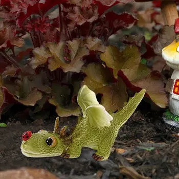 Скульптура дракона для использования на заднем дворе и в саду Lying Dragon