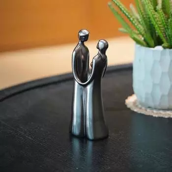 Скульптура из смолы для пары, абстрактная фигурка для пары, настольная скульптура для пары, подарок на годовщину свадьбы для него и женщины Double Person