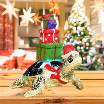 Скульптура из смолы «Посланники животных» для рождественского украшения дома Turtles