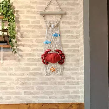 Скульптура из смолы «Прибрежные ракообразные» для домашнего декора 47cmx16cmx4cm