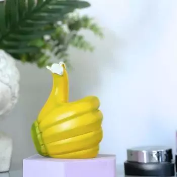 Скульптура пальца руки, банан, поднятый вверх большой палец, статуя, банан, жест, статуя, детский подарок на день рождения жёлтый