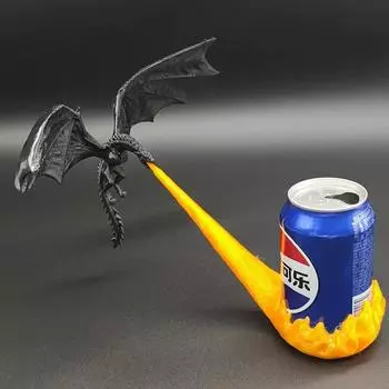 Скульптура «Пламя дракона» для книжного уголка, готический орнамент «Огнедышащий дракон», подарок на Хэллоуин, день рождения, украшение для книжной полки