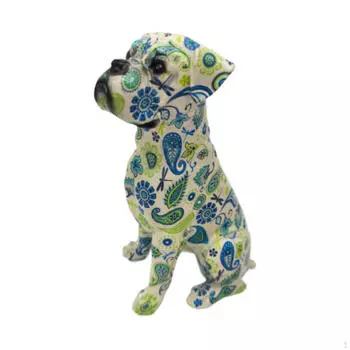 Скульптура собаки для показа на домашнем столе красный