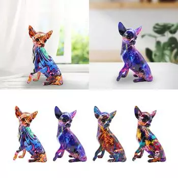 Скульптура собаки, украшение, изысканное произведение искусства, фигурка животного, украшение рабочего стола для спальни, тумбы под телевизор, книжной полки, свадебного офиса