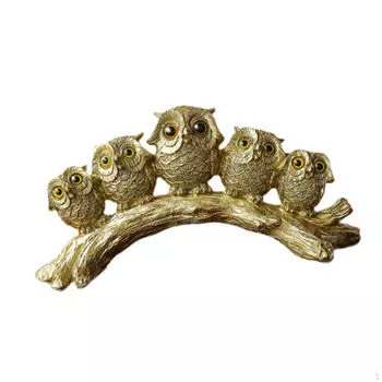 Скульптура совы для домашнего экспонирования 8x3.5x8.5cm_1 owl standing