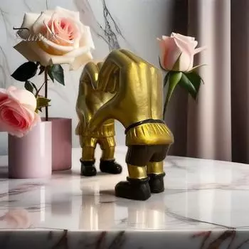 Скульптура в виде сердец, руки, смоляная статуэтка с изображением жеста любви, спальня, гостиная, столешница, украшение в виде сердца, подарок на День святого Валентина для девушки, жены золотистый