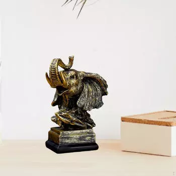 Скульптура животного, центральное украшение стола, украшение из смолы, статуэтка для офиса Elephant