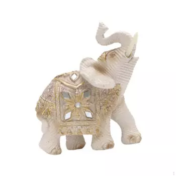 Скульптура животного, статуя слона, подарок на день рождения, коллекция поделок, статуэтка из смолы, украшение для спальни Style A