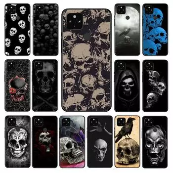 Чехол для телефона с костями черепа для Google Pixel 7 Pro 7 6A 6 Pro 5A 4A 3A Pixel 4 XL Pixel 5 6 4 3 XL 3A XL 2 XL Google Pixel 2