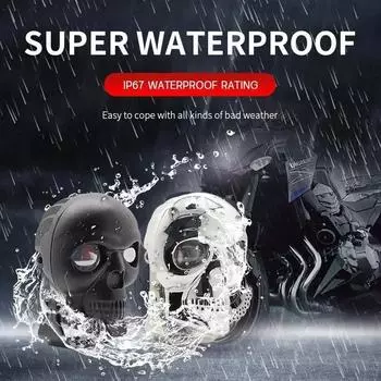 Skull Motorcycle Fog Light LED Auxiliary Light Motorcycle Headlight Spotlight Spotlight Skull Decorative Motorcycle Headlight