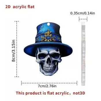 Skull Unique Acrylic Car Hanger Innovative Vehicle Decoration Home Accessories